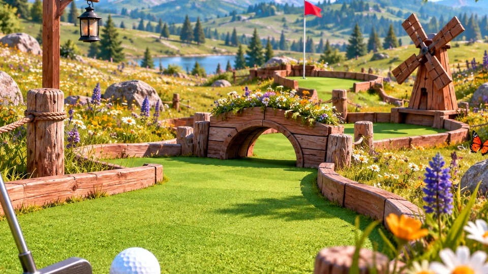 Meadow Putt — illustrated game cover